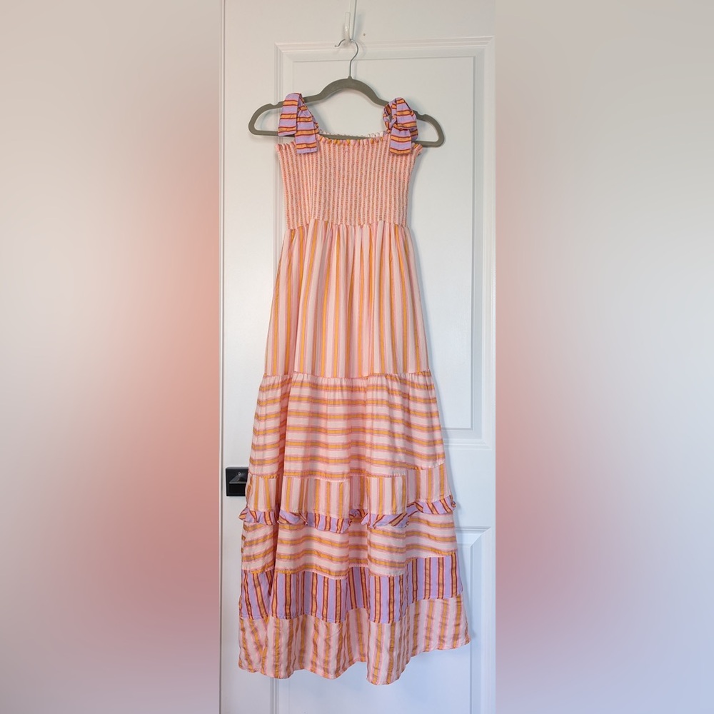 Anthropologie DOLAN Caroline Tiered Maxi Dress Size Small